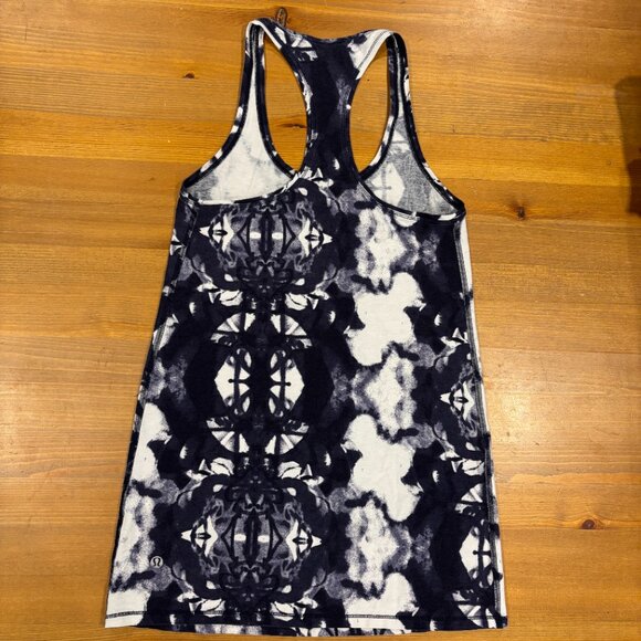 𝅺Lululemon Every Yogi Racerback Tank Top in Ink Blot White Deep Indigo​​​ - Picture 7 of 16